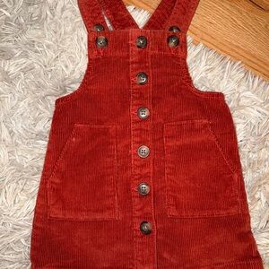 Wonder Nation Red Corduroy Kids Overalls